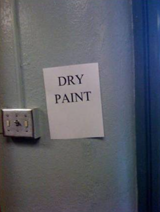 B dry paint