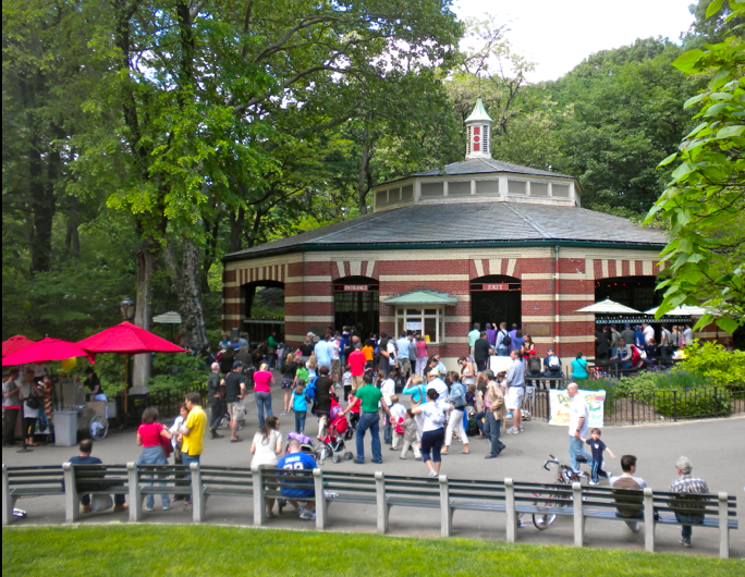 central park carousel pic by me