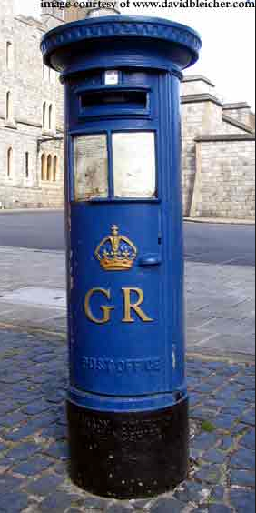 blue letter box