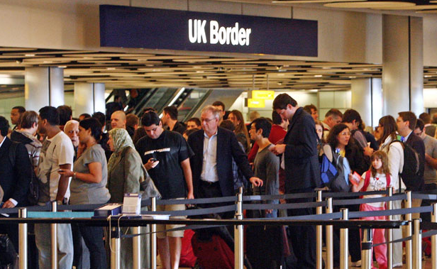 queuing at uk border