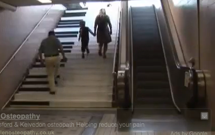escalator and musical stairs