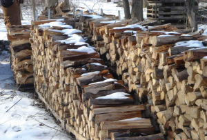 Nov stacking wood