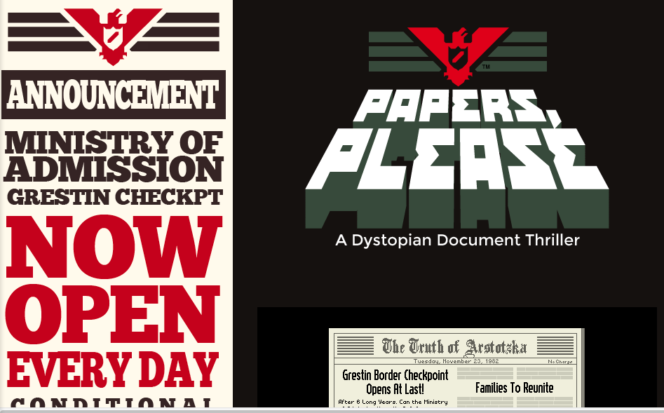 Immigration as a game: 'Papers, Please' makes you the border guard - The  Verge