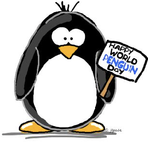 April. Happy World Penguin Day