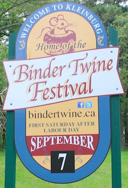 Big day today in Ontario: Binder Twine Festival