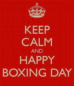 “Happy Boxing Day” — includes explanation for viewers outside UK