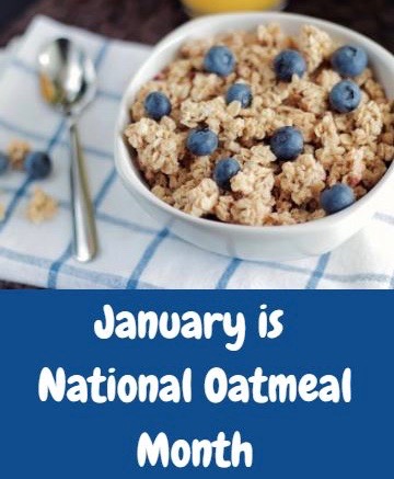 January is National Oatmeal Month in USA [porridge in UK]