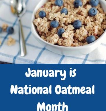 National Oatmeal Month (USA) [porridge in UK]