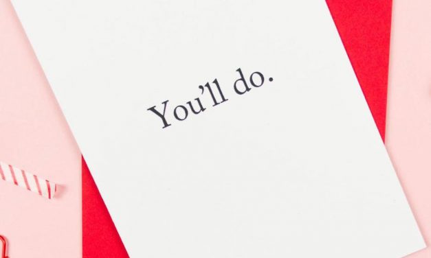 The card the dull man can expect in return from his Valentine