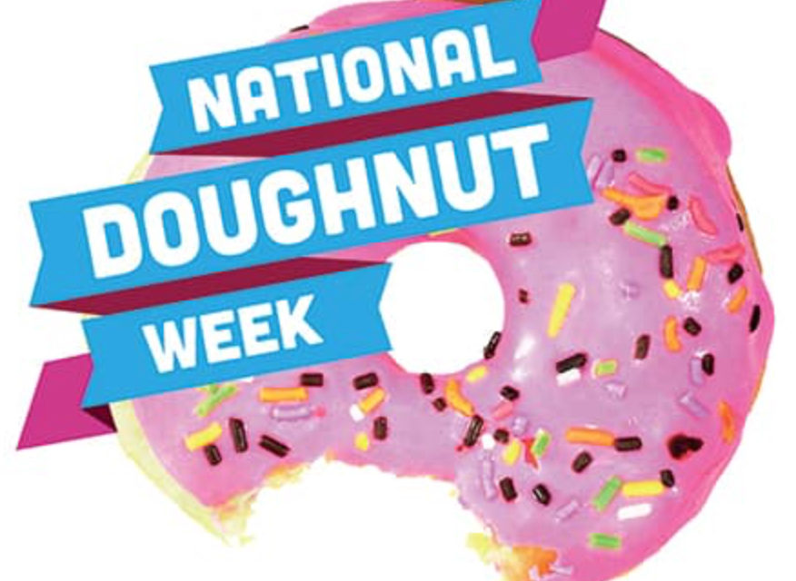 it’s underway now: National (UK) Doughnut Week — started Saturday 8 May