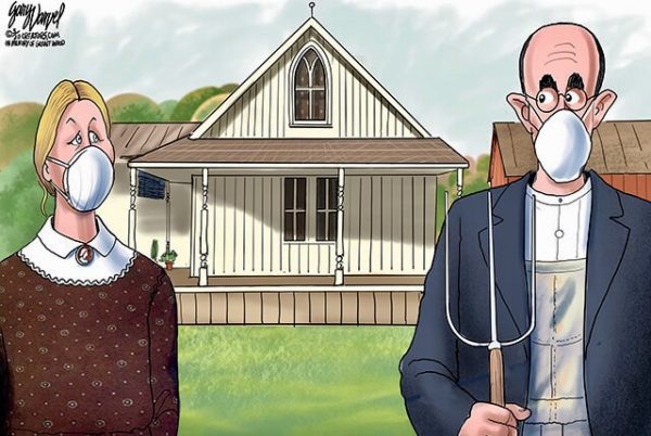 Tuesday February 13 — was the birth anniversary of “American Gothic” painter Grant Wood