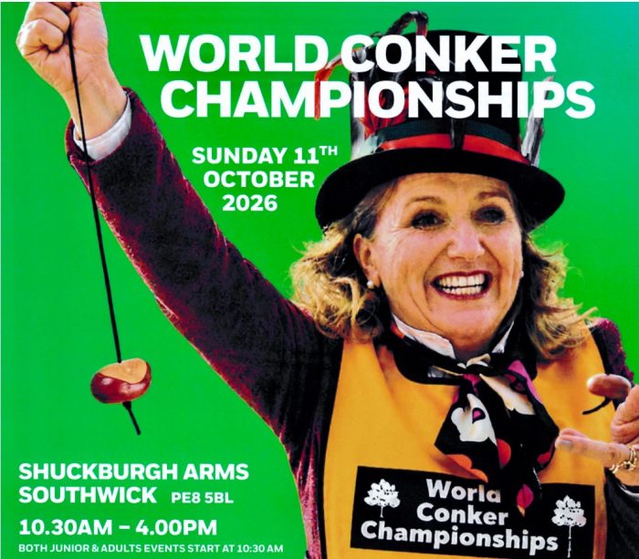 World Conker Championships 2026 — Sunday, October 11 — Southwick, Northamptonshire