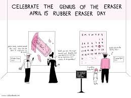 Apr. rubber eraser day celebrate
