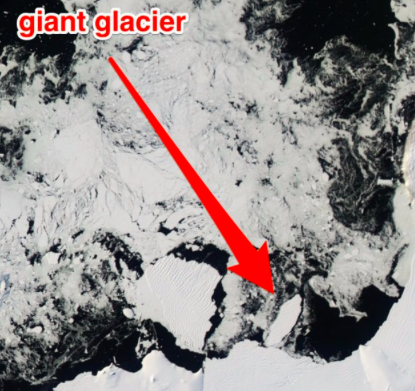 B giant glacier
