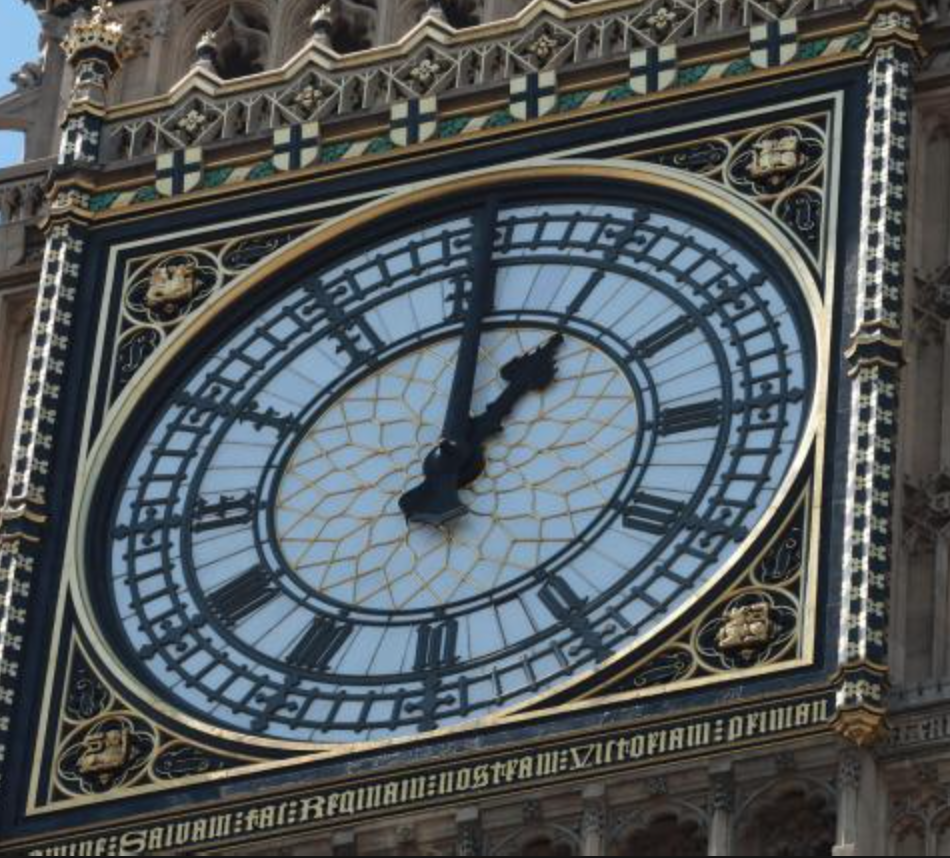 Big Ben at exactly the right time