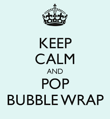 Jan keep calm bubble wrap