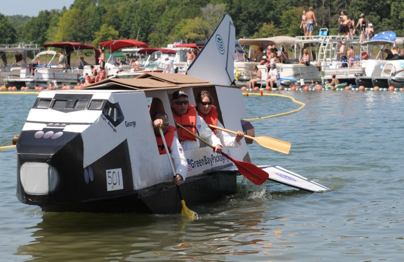 July Cardboard Boat Races example