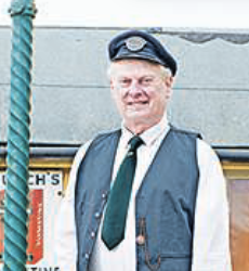 in “Waitrose Weekend” — Stuart Searle and his backyard rail station