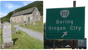 Breaking news: Boring (Oregon) votes to twin with Dull (Scotland)