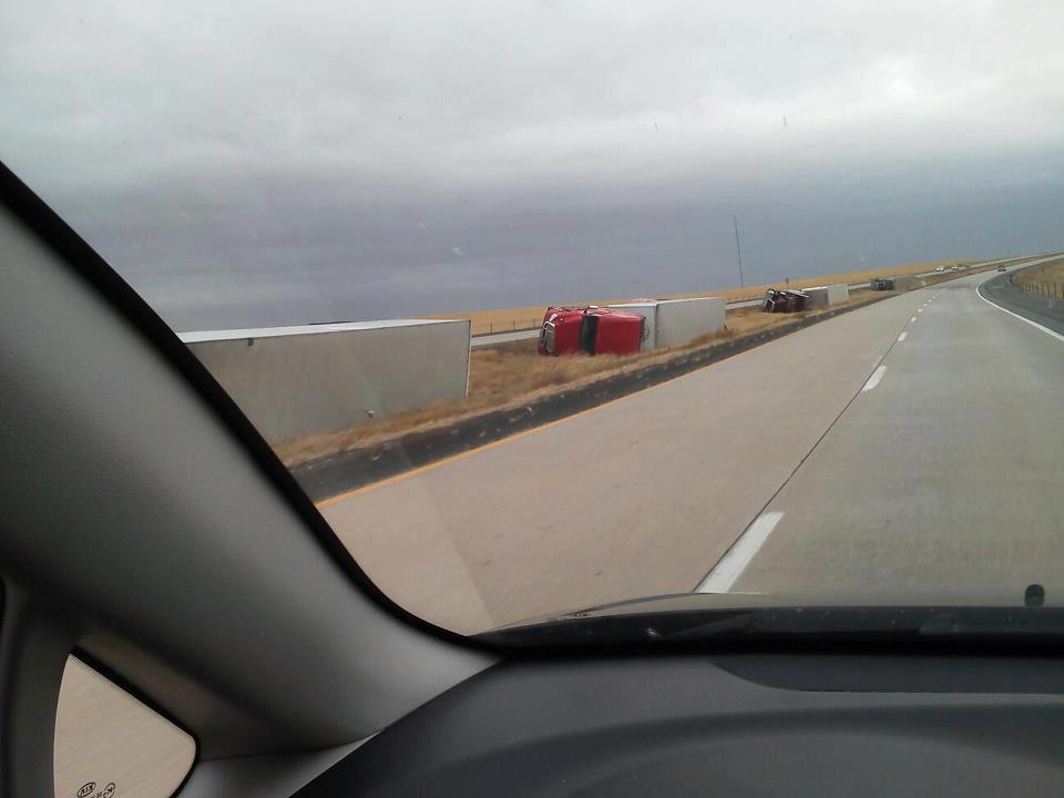 Truckers napping — because got so bored driving across Nebraska?