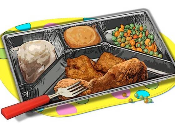 A kid's meal of choice: Swanson TV Dinner (some years back)